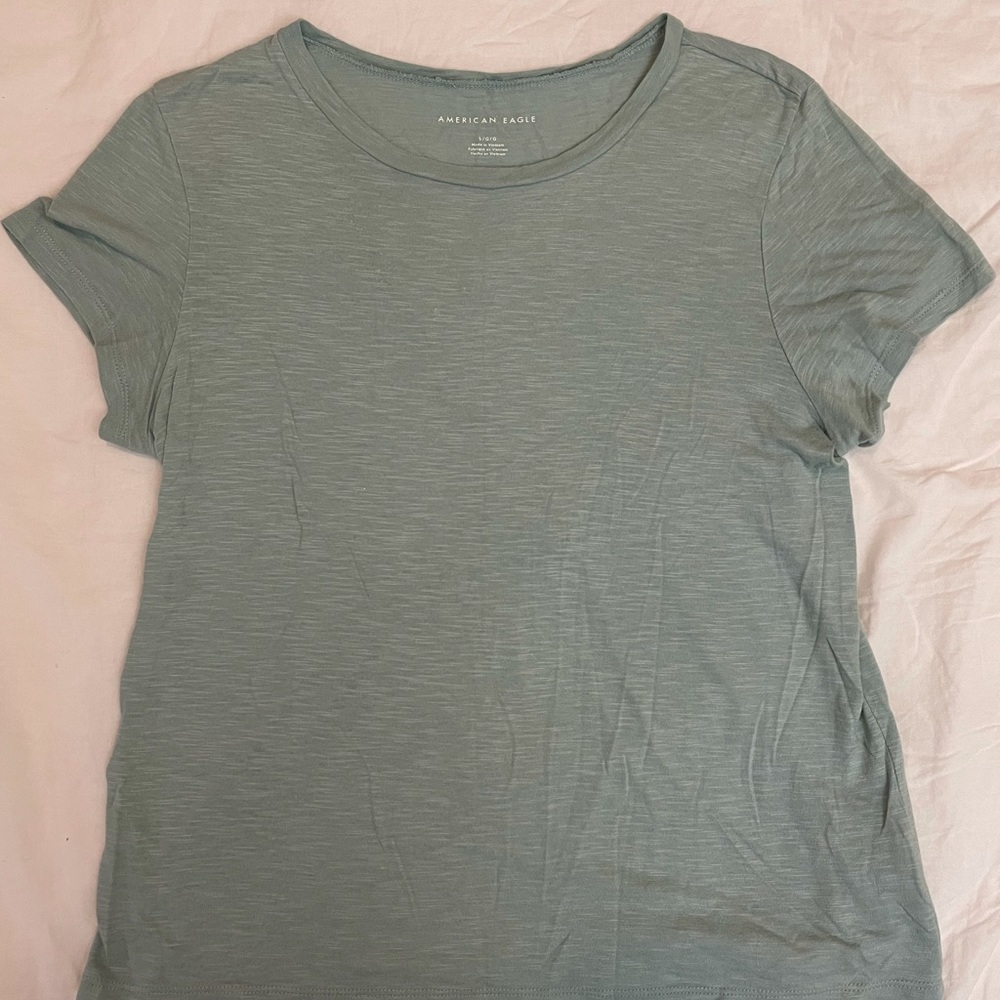 American Eagle crewneck t shirt mint green S